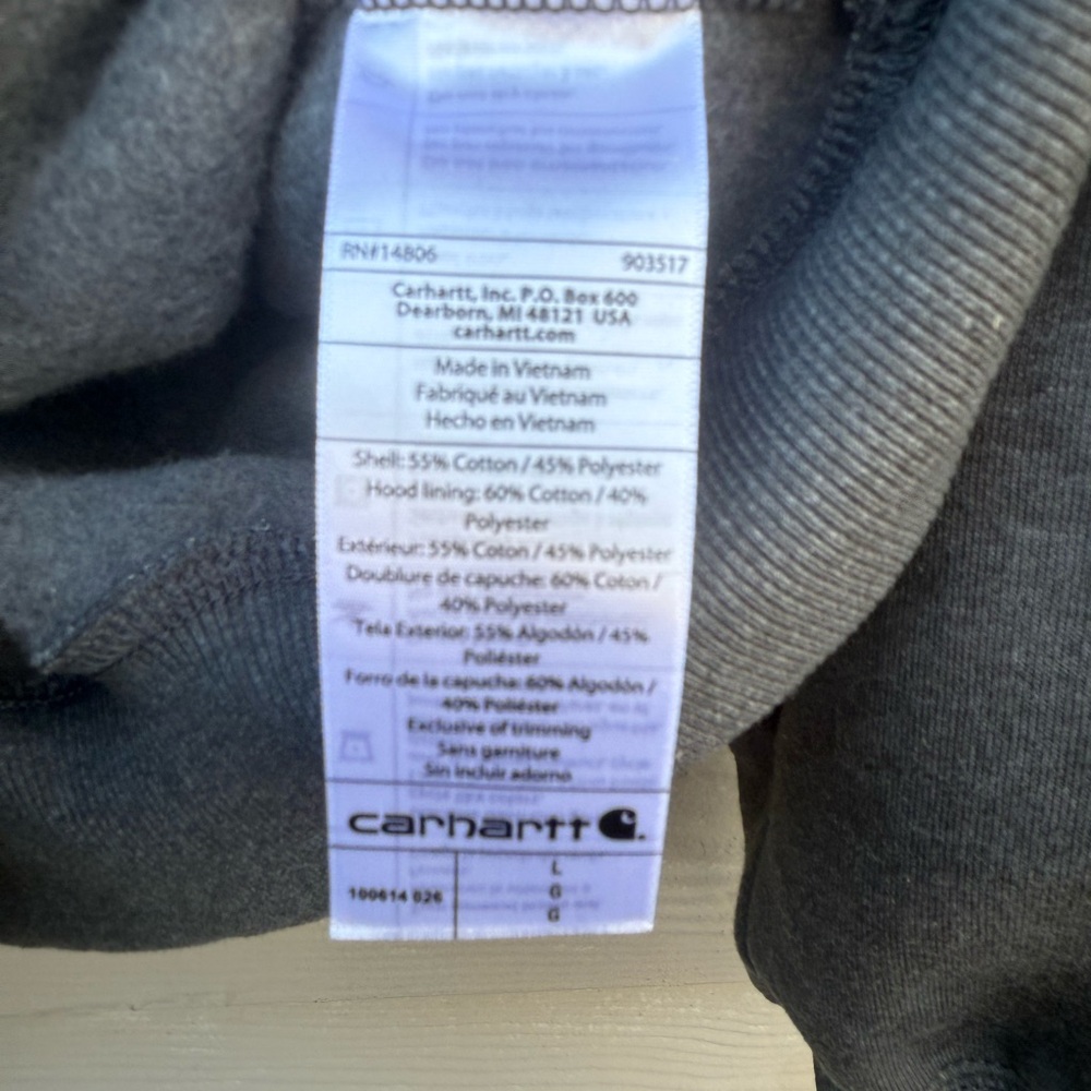 Carhartt Rain Defender Paxton Custom Zip Hoodies - Picture 9 of 13